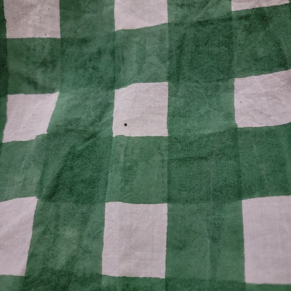 Julia Amory JA Husband Shirt in Green Gingham Medium - Picture 7 of 9